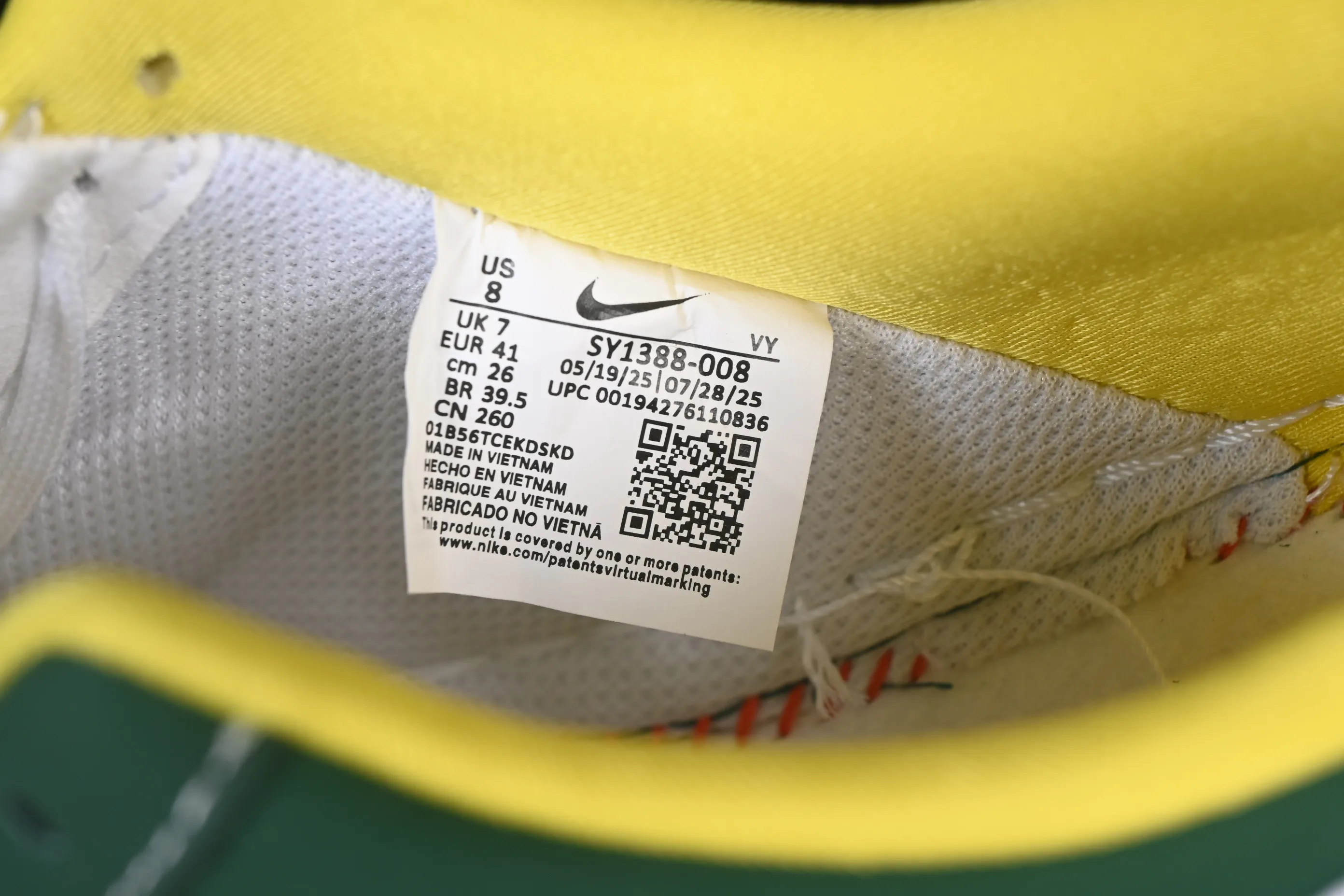 All categories Nk Air Force 1 Air Force series Nk Air Force 1 Low Air Force low-top Nike Air Force 1'07 Low grass green yellow Air Force 1 low-top casual sneakers SY1388-008